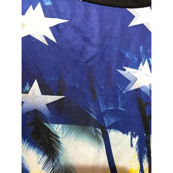 Pacific Surf Authentic Classic Tank Top Sz Large Womens Patriotic Beach Shirt - Picture 5 of 6